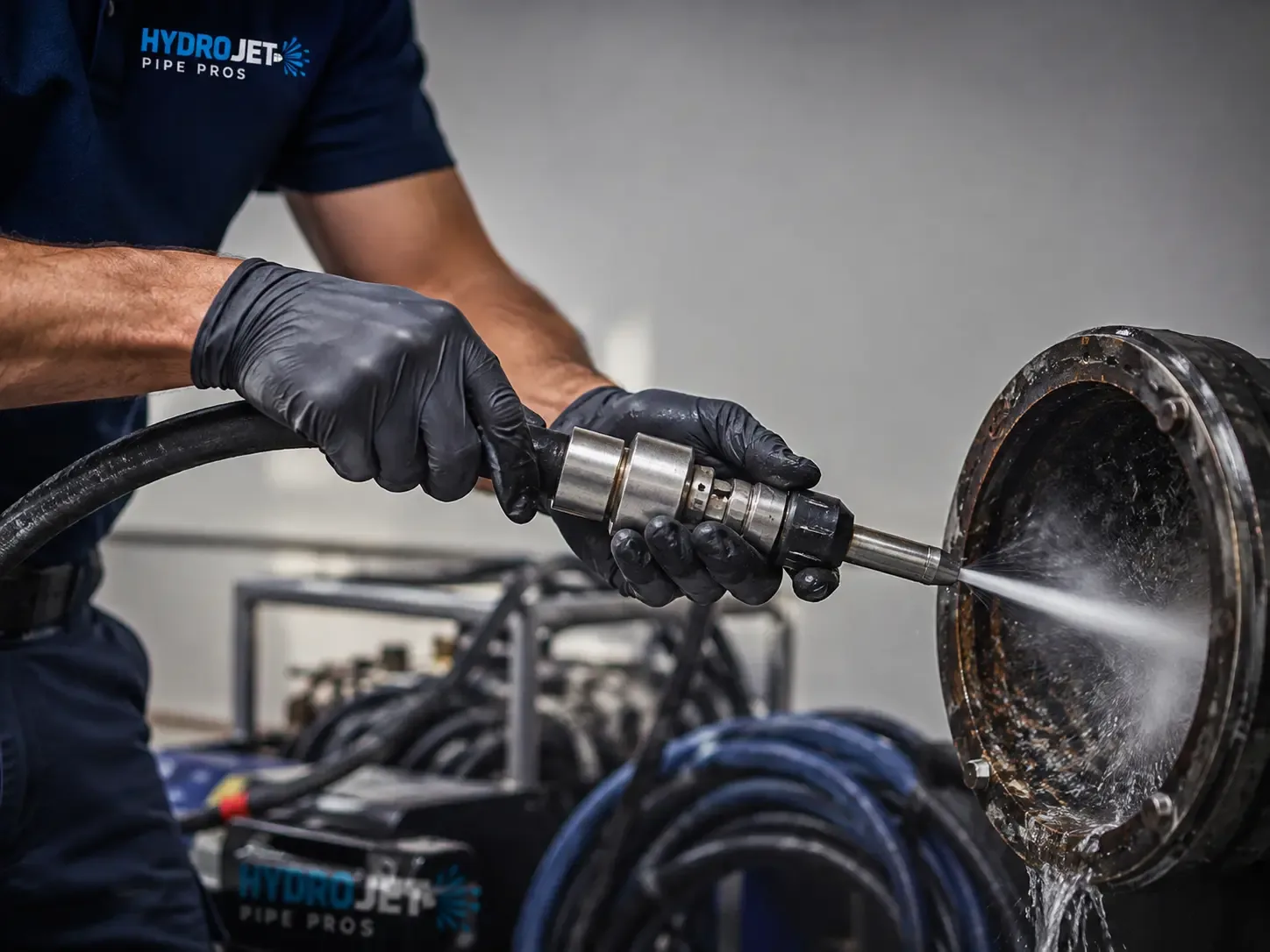Hydro Jet Pipe Descaling in Clipper Mills, CA